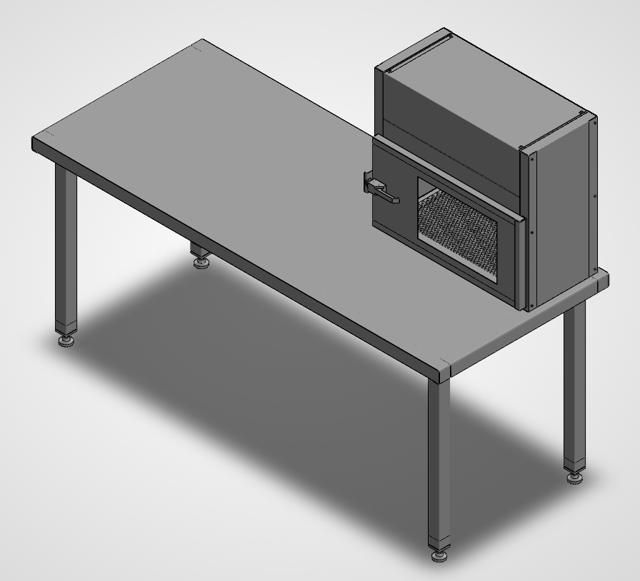Eden Clean Environment Table with Clean Staging Chamber
